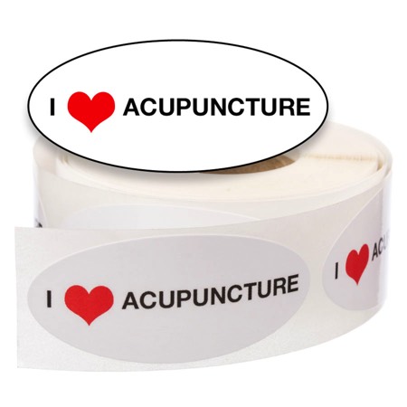 I Love (heart) Acupuncture Stickers